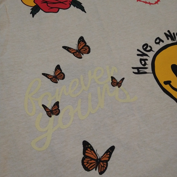 PacSun T-shirt Cream Men's Medium NWT - Picture 3 of 6